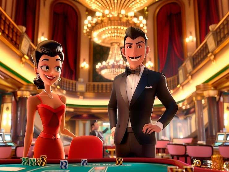 Live dealer blackjack table with multi-camera feed